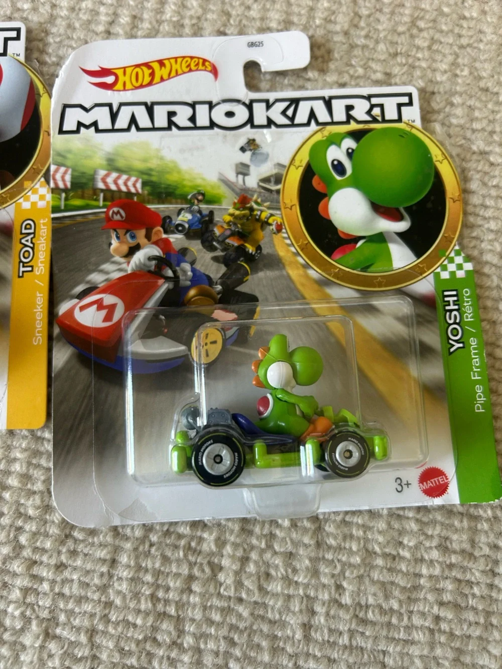 Hot Wheels Mario Kart Yoshi Green Die-Cast Kart Toy - Official Hot Wheels